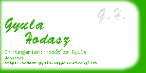 gyula hodasz business card